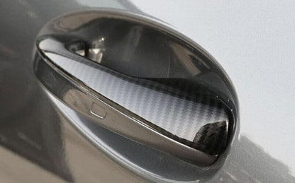 ya 2 8.15 for Mercedes-Benz GLE GLS 2020-2024 Carbon Fiber Outside Door Handle Cover Trim 5 pcs 