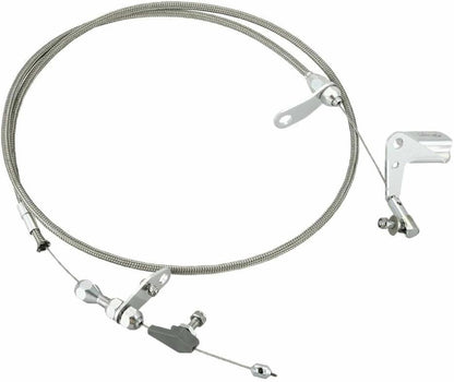 ya 10 9.16 baidi 727 Stainless Braided Kickdown Cable Detent Transmission Fits For Chrysle*
