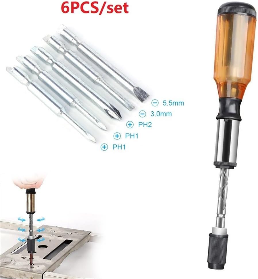 ya 26 10.21 baidi Repair Kit Screwdriver Bit 34x220mm 6 In 1 Accessories Alloy Steel + PP