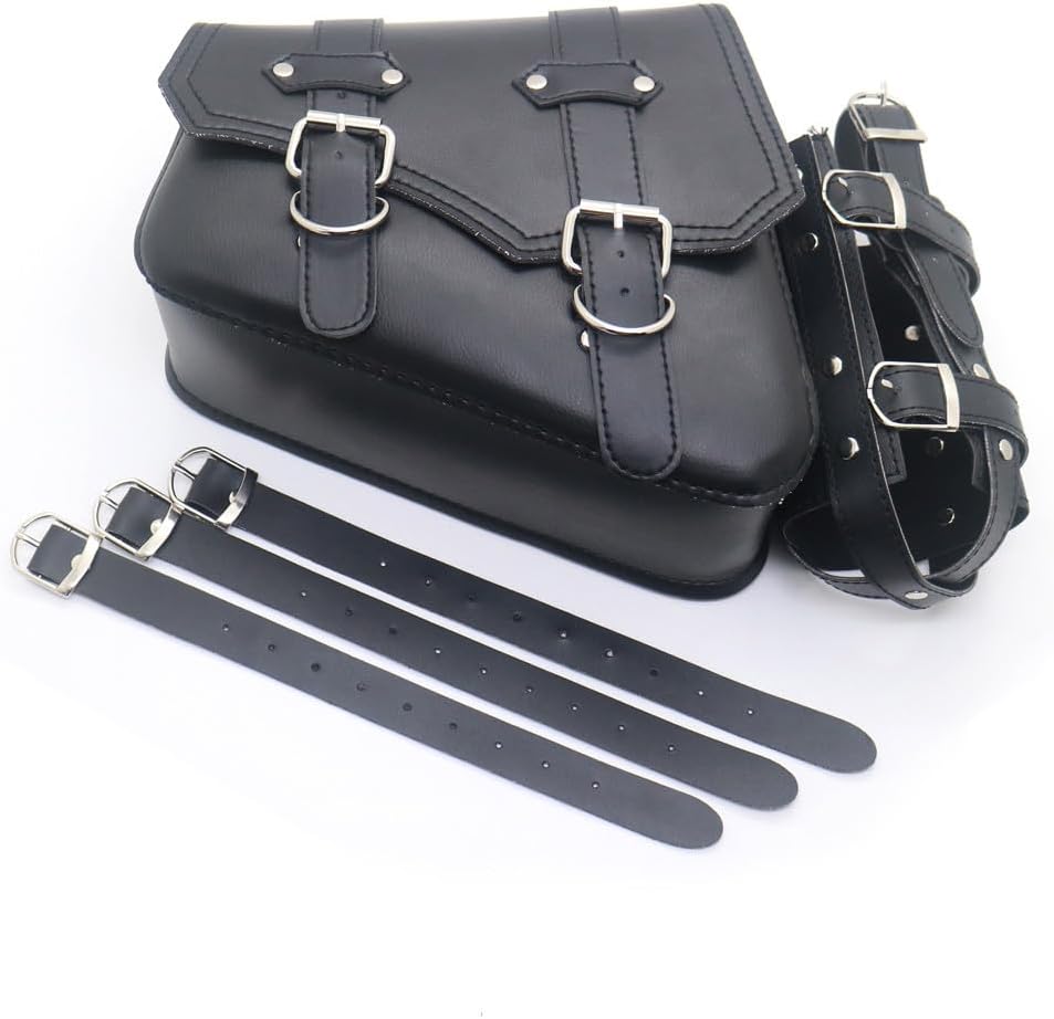 ya 11 9.14 baidiLeft Side Swing Arm Bag Motorcycle Saddle Bag Tool Bags for Harley Sportster 883