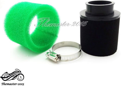ya 5 8.10 Green 42mm Performance Foam Air Filter For GY6 150cc Moped Scooter ATV Quad
