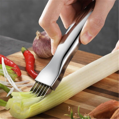 ya 14 9.20 baidi Home Stainless Steel Spring Onion Cutter Grater Vegetable Kitchen Gadgets Tool-1