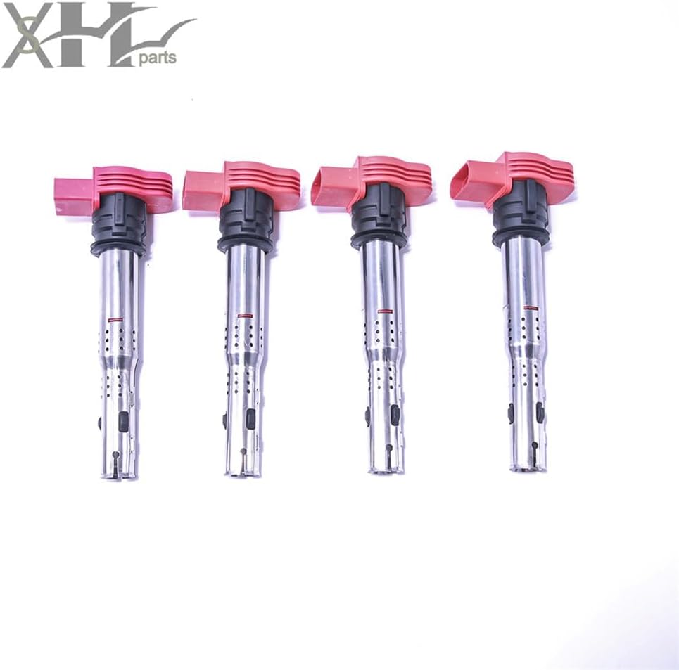 ya 9 10.24 4Sets of Connector Plug&Ignition Coil for Audi A4 S4 Q5 R8 for VW Touareg 06E905115E