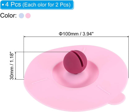 ya 14 9.20 baidi Silicone Cup Lids for Drinks, 4Pcs 3.9 Mug Cup Cover Cap Pink/Blue-1