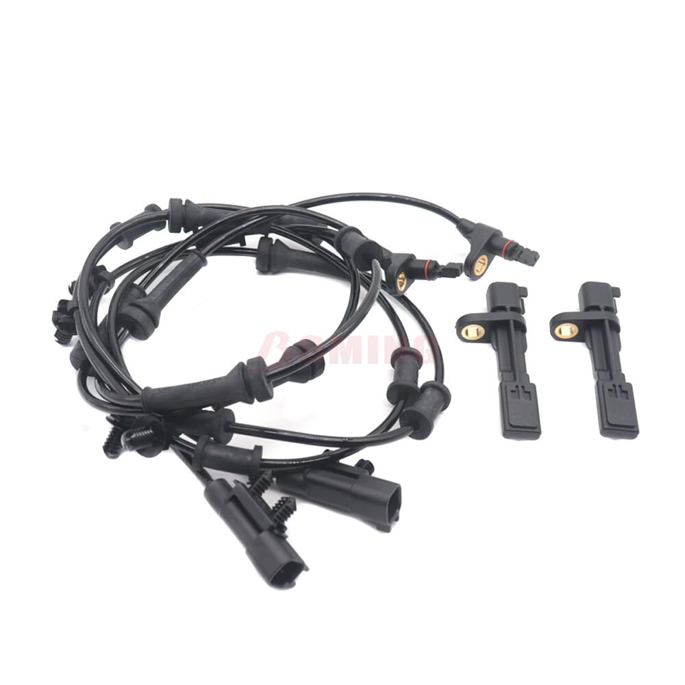 ya 9 10.24 Set of 4 ABS Wheel Speed sensors Front and Rear Left and Right for 2007-2017 for Jeep for Wrangler -