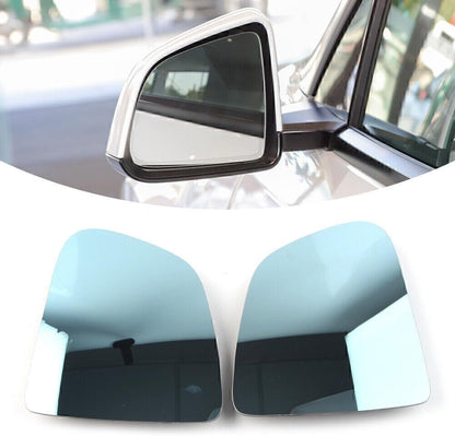 ya 11 9.14 baidiPair Left +Right Rearview Door Wing Mirror Glass Blue Heated for Tesla Model Y