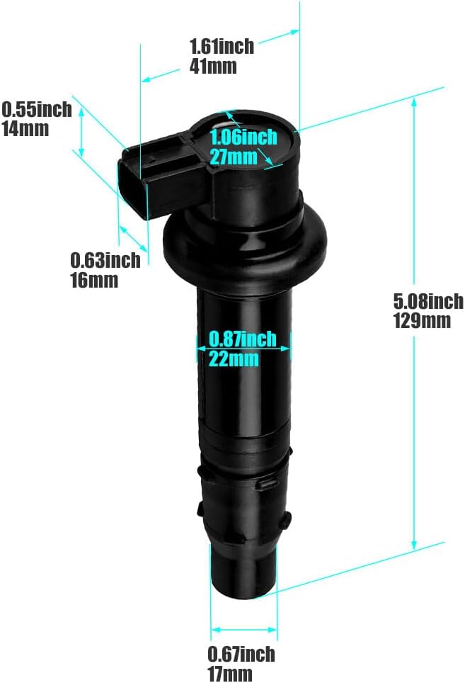 ya 4 8.10 4X Fits for Yamaha MT-07 14-17 R6 RJ15 Bj YZF-R1 FZ8 Ignition Coils Pack F6T558