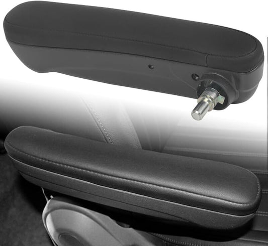 ya 4 8.8.2 Black PU Front for SEAT Armrest Port Side Suitable for Fiat 500 Abarth 2016 2017 2019