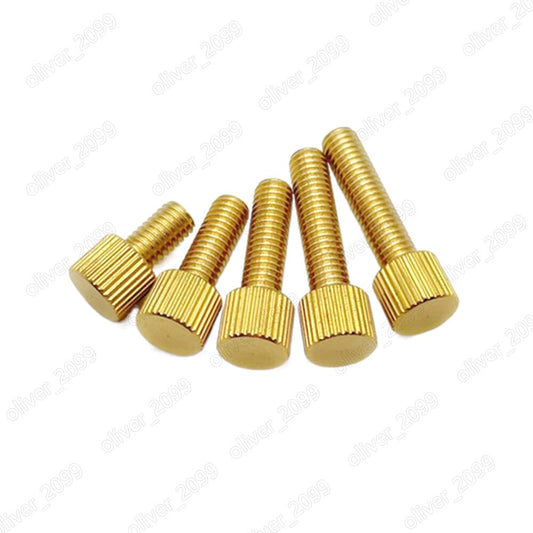 ya 16 10.20 baidi Brass Thumb Screws Knurled Flat Head M2 M2.5 M3 M4 M5 M6