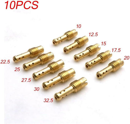 ya 2 8.15 10pcs For Pilot Jet 8 Bleed Holes For MIKUNI VM/TM/for TMX Carburetor 10-32.5