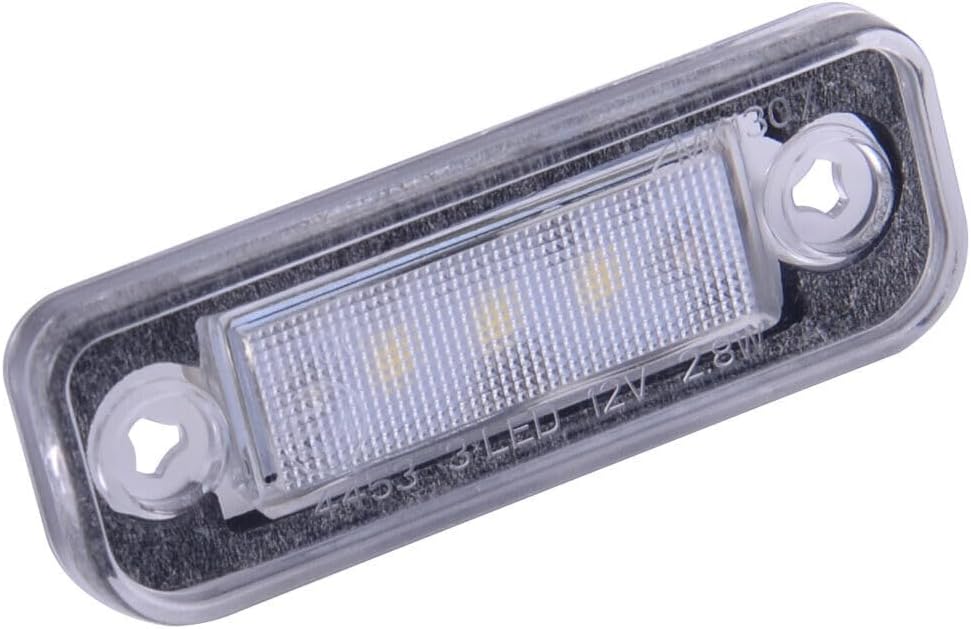 ya 4 8.14 2pcs No Error License Plate LED Lights Fit for Mercedes-Benz W203 W211 W219 SLK @