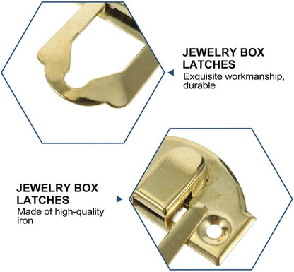 ya 26 10.21 baidi 20pcs Retro Wooden Cabinet Buckle Latch Alloy Panel Buckle Hasp Packing Box Hasp