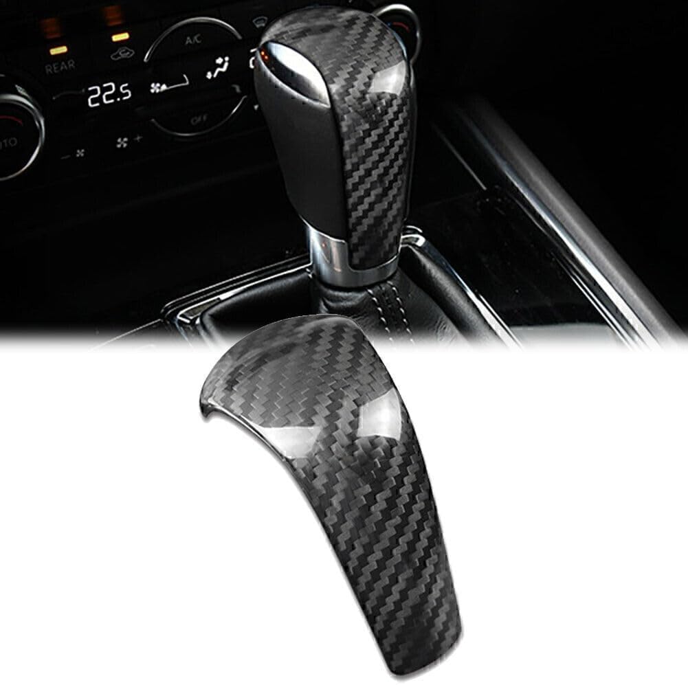 ya 4 8.14 Car Gear Shift Knob Cover Trim Fit for Mazda Atenza Axela CX-3 CX-4 CX-5 CX-8 Carbon