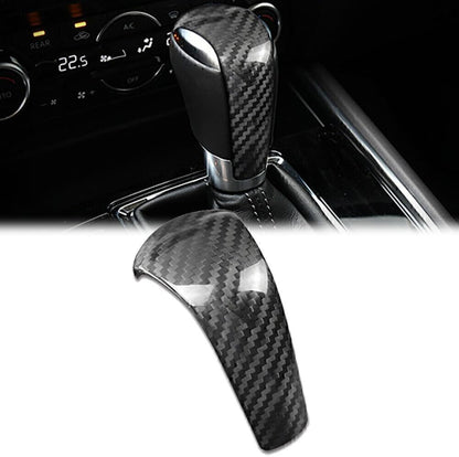 ya 4 8.14 Car Gear Shift Knob Cover Trim Fit for Mazda Atenza Axela CX-3 CX-4 CX-5 CX-8 Carbon
