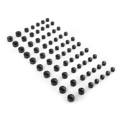 ya 6 8.14 Engine Bolt Covers Kit Fit Harley Softail Electra Street Glide Road King Black