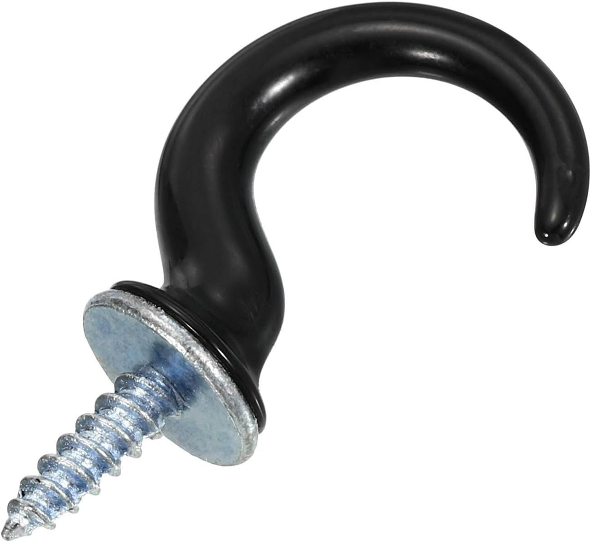 ya 26 10.21 baidi 4 Pcs 1.9 x 1.1 Ceiling Hook, Screw-in Ceiling Orchid Hook, Black