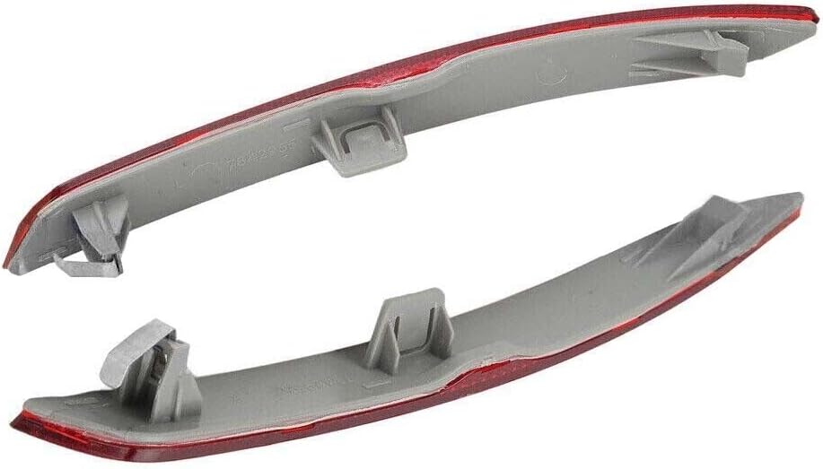 ya 4 8.14 2pcs Bumper Right+Left Red Rear Reflector M Sport New Fit for BMW 5 SERIES