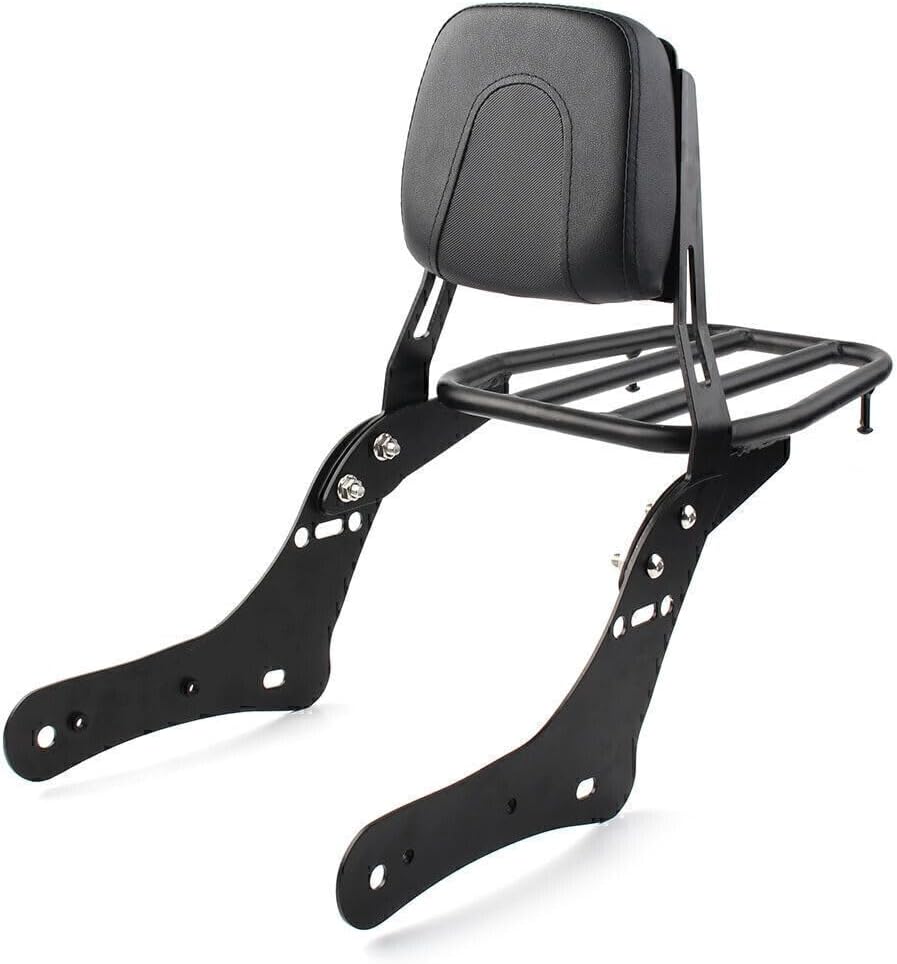 ya 6 8.14 Sissy Bar Luggage Rack Backrest Pad for Kawasaki Vulcan S 650 VN650 2015-2023