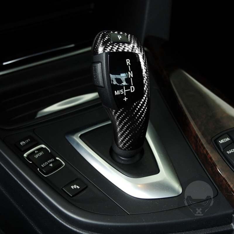 ya 4 8.24 baidi for BMW F20 F22 F30 F32 F10 Carbon Fiber Gear Shift Kits Automatic Shifter Knob