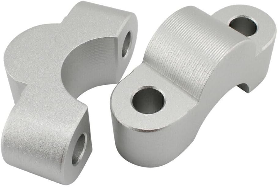 ya 4 8.14 Handlebar Risers Handle Bar Lift Clamp Adapters for BMW S1000XR 2020-2023 Silver