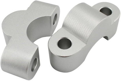 ya 4 8.14 Handlebar Risers Handle Bar Lift Clamp Adapters for BMW S1000XR 2020-2023 Silver