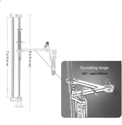 ya 26 10.21 baidi Electric Screwdriver Vertical Stand Balance Arm Screwdriver Fixing ame Holder