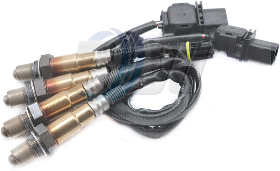 ya 9 10.24 Oxygen Sensor up + Downstream for Mercedes-Benz c300 2008-2012 e550 2011 4pcs