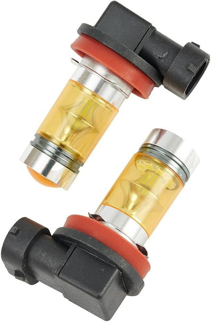 ya 13 9.15 baidi 100W Fog Light Bulbs High lighting DC12V~24V 2Pcs Set Car H11 H8 Yellow