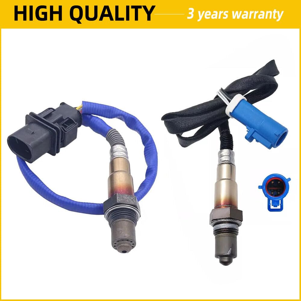 ya 9 10.24 2 Pack Front and Rear Oxygen O2 Sensors for 2013 2014 2015 2015 for Ford Escape 1.6L Turbo -