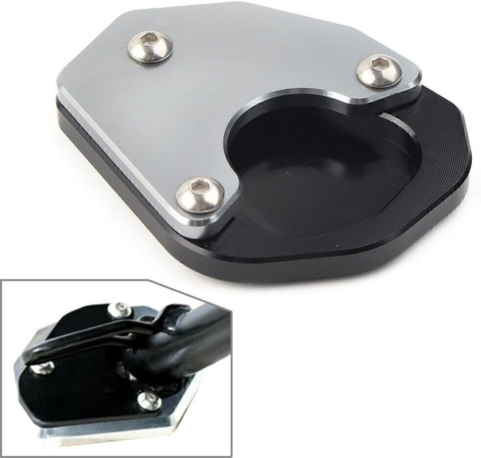 ya 9 10.24 for Trident 660 2021 Kickstand Side Stand Extension Enlarge Plate Pad Grey