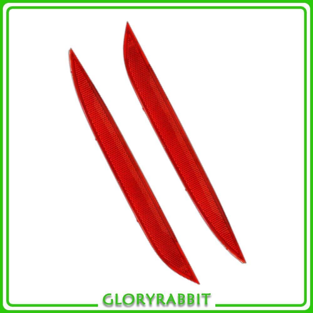 ya 5 8.10 2x Rear Bumper Reflectors Red Left & Right For 2014 2015 2016 for Kia Forte