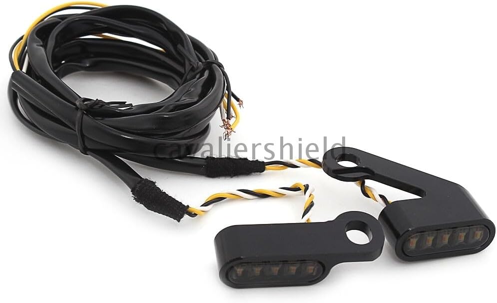 ya 13 9.15 baidi 2x Black LED Turn Signal Light Blinker Indicator Lamp for Harley Sportster
