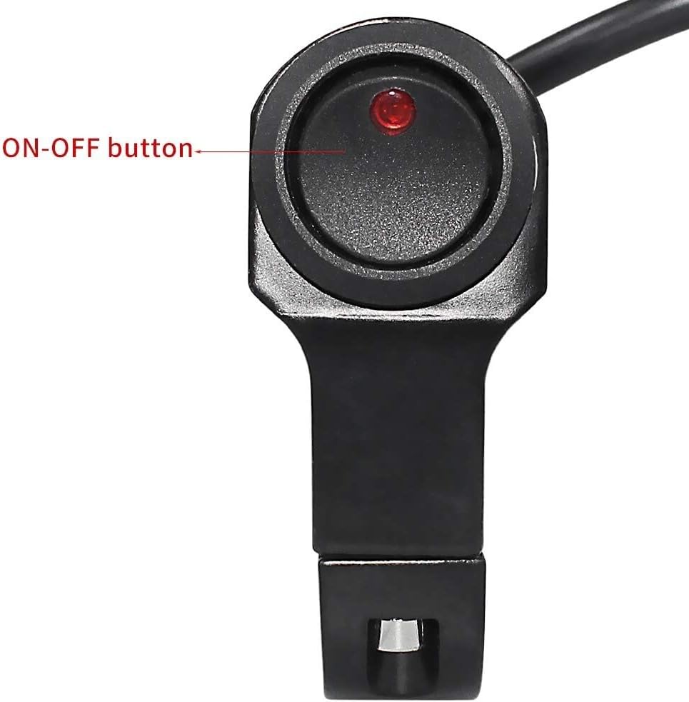 ya 4 8.14 7/8 ATV Handlebar Light Switch CNC Aluminum Alloy Fog Light Brake Light Switch