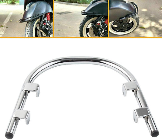 ya 4 8.10 Chrome Front Fender Guard Mudguard Bracket Protector Fit Vespa GTS300 250