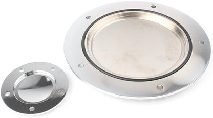 ya 4 8.14 Pair Al for Mini um 5 Hole Engine Clutch Cover Timing Cover for Harley Twin Cam Silver