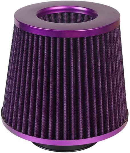 ya 23 10.7 baidi 1Pc 3 76mm Inlet Cold Air Intake Cone Replacement Quality Dry Air Filter Purple