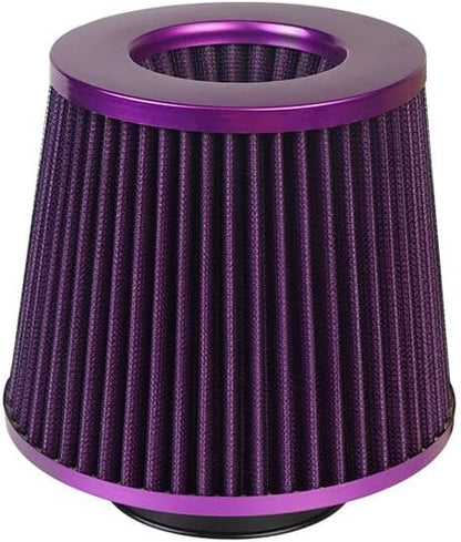 ya 23 10.7 baidi 1Pc 3 76mm Inlet Cold Air Intake Cone Replacement Quality Dry Air Filter Purple