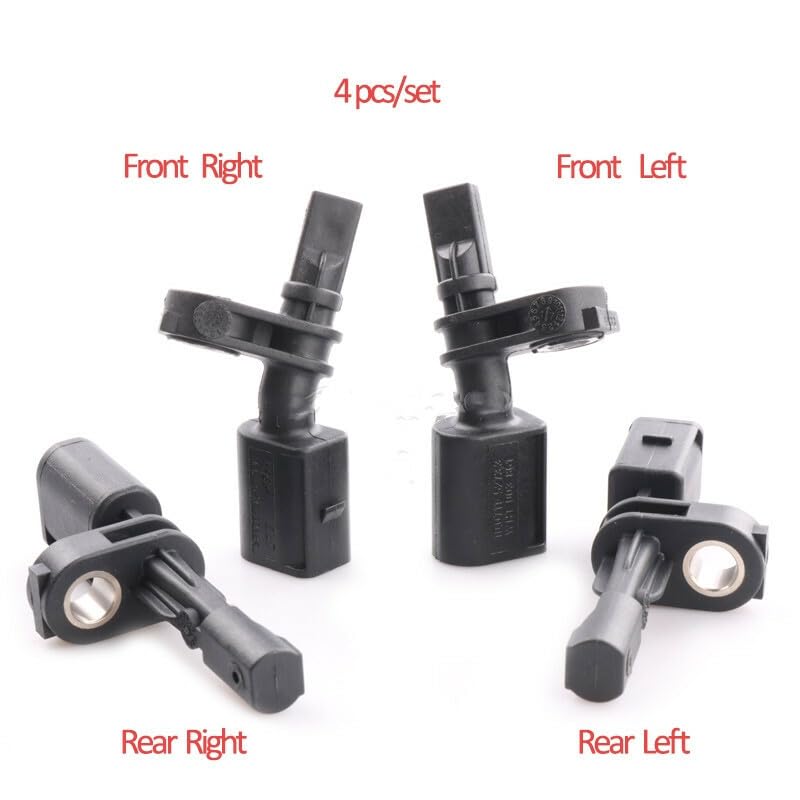 ya 2 8.15 4-Pack WHT003860 WHT003861 WHT003864 ABS Wheel Speed Sensor for Audi A3 