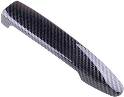 ya 2 8.15 Carbon Fiber Style Exterior Door Handle Cover Trim Fits Highlander for 4Runner @