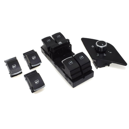 ya 13 9.15 zhengce Chrome Power Window Switch + Mirror Switch Kit for VW for Jetta for Golf M