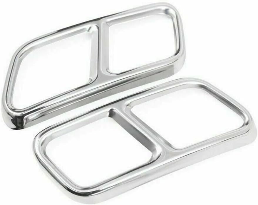ya 4 8.14 for Mercedes-Benz S Class W222 10-17 Chrome Rear Exhaust Muffler Tail Pipe Trim