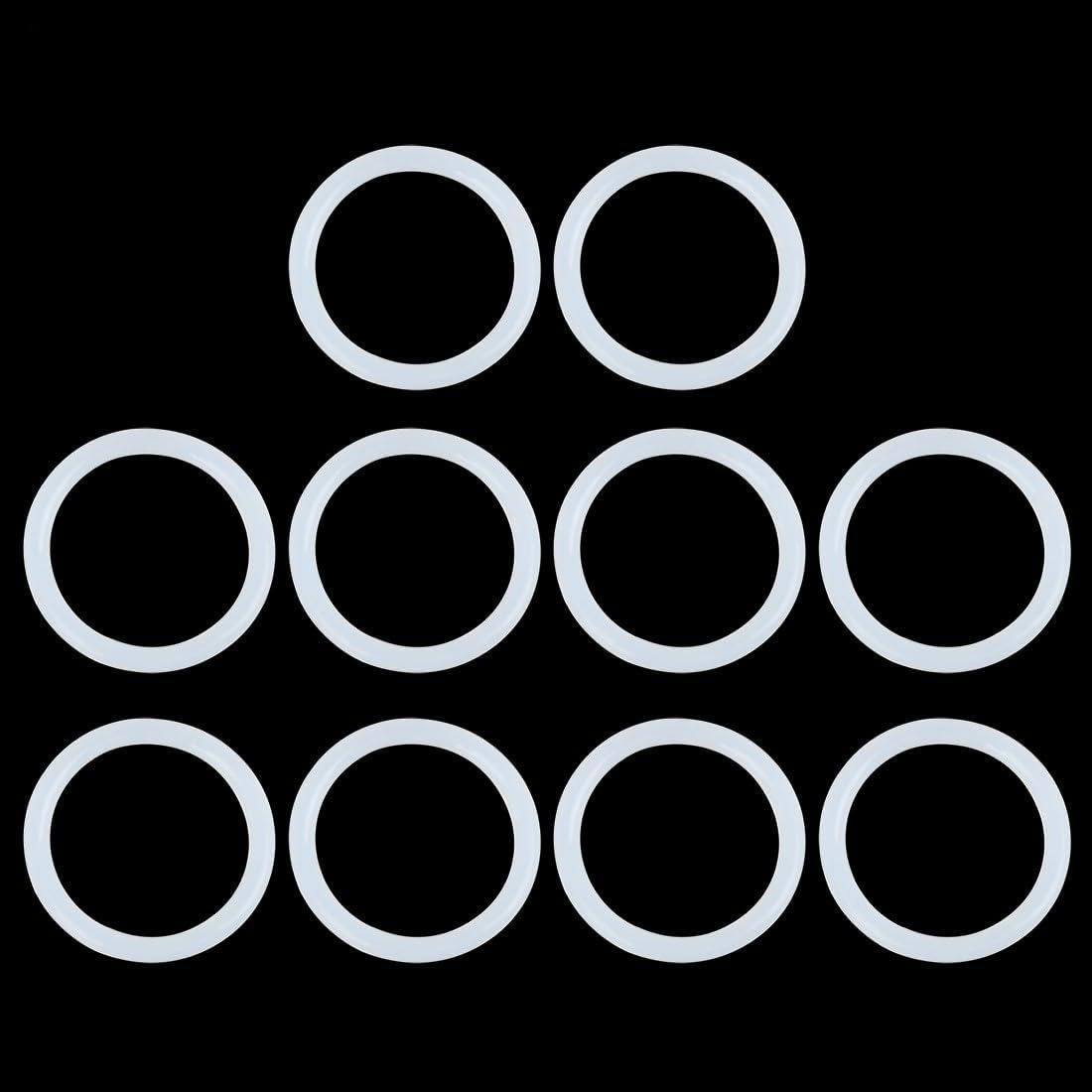 ya 13 9.15 baidi 10PC Silicone O-Rings, 34mm OD, 27mm ID, 3.5mm Width, Seal Gasket White