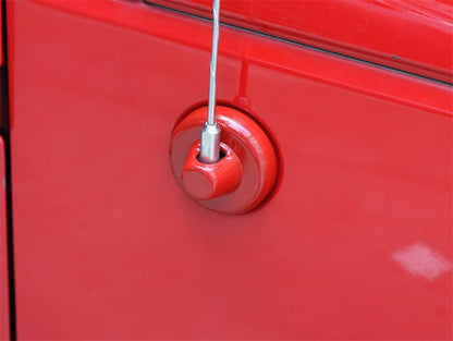 ya 10 9.16 baidi Red Chrome Antenna Base Cover Trim for 2007-2018 for Jeep for Wrangler JK Accessories