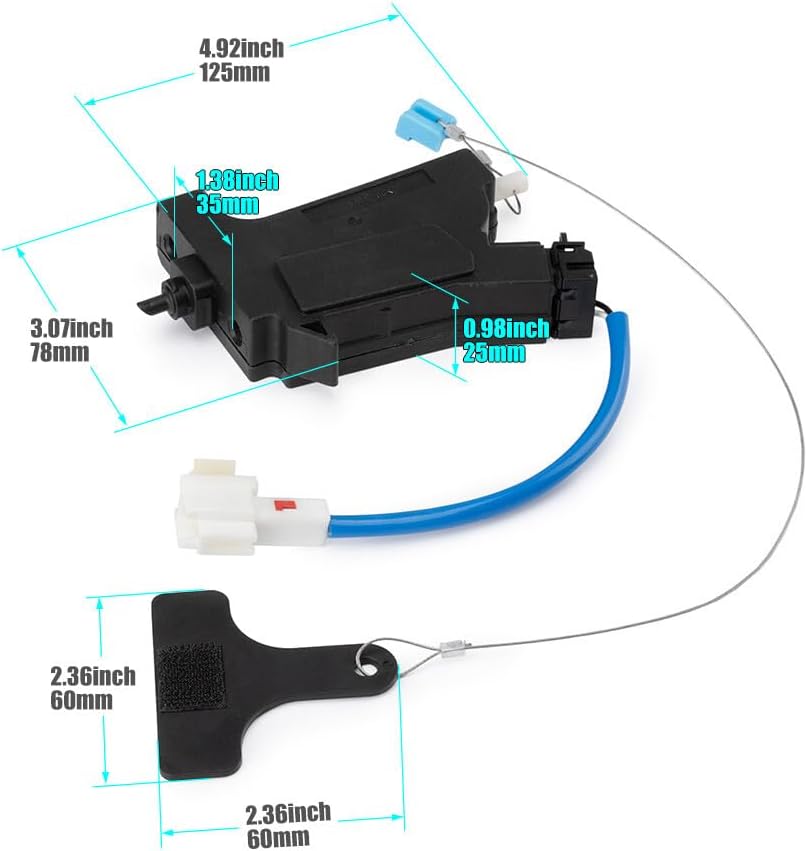 ya 5 8.10 Fuel Gas Filler Door Release Handle Opener Actuator For 2011-2015 for Hyundai Sonata