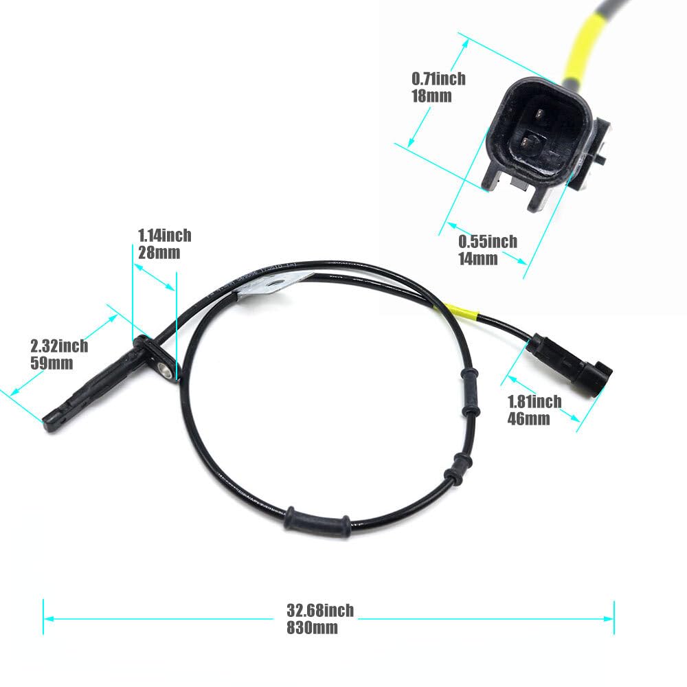 ya 9 10.24 ABS Wheel Speed Sensor for Chevrolet Equinox for GMC Terrain Front Driver 20811372