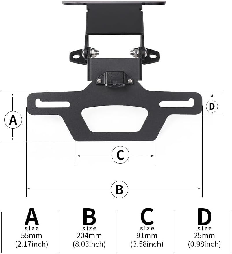 ya 13 9.15 baidi for Yamaha YZF R3 R25 MT-03 MT-25 Foldable Tail Tidy Rear Fender Eliminator Kit