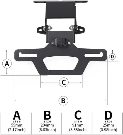 ya 13 9.15 baidi for Yamaha YZF R3 R25 MT-03 MT-25 Foldable Tail Tidy Rear Fender Eliminator Kit