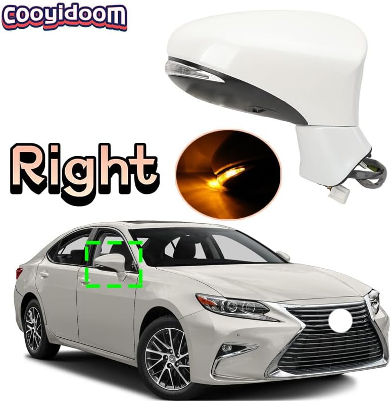 ya 11 9.14 baidiRight side view power door mirror heated strip light for 2013-2018 for Lexus ES350-