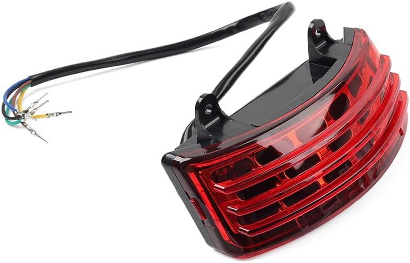 ya 10 9.16 zhengce Tri-Bar LED Rear Tail Brake Mudguard Light fit For Harley Road King Street