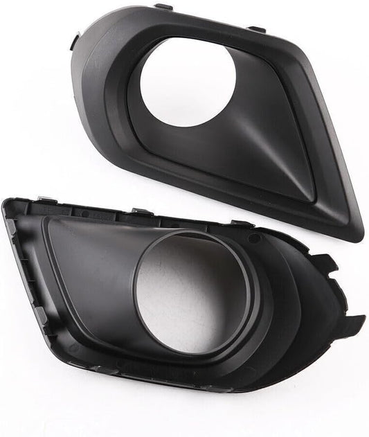 ya 4 8.14 1 Dual Fog Light Bezel Cover for 2014-2016 for Subaru Forester Left + Right Black 